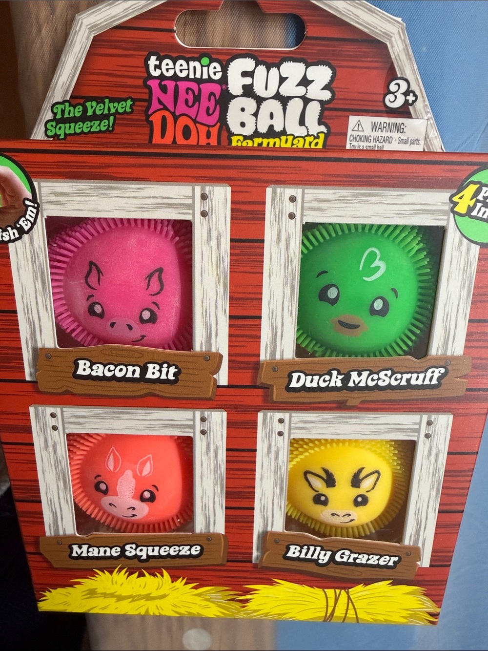 1 Box of Four for $35.00 Fuzz Ball Farmyard - Picture 5 of 5
